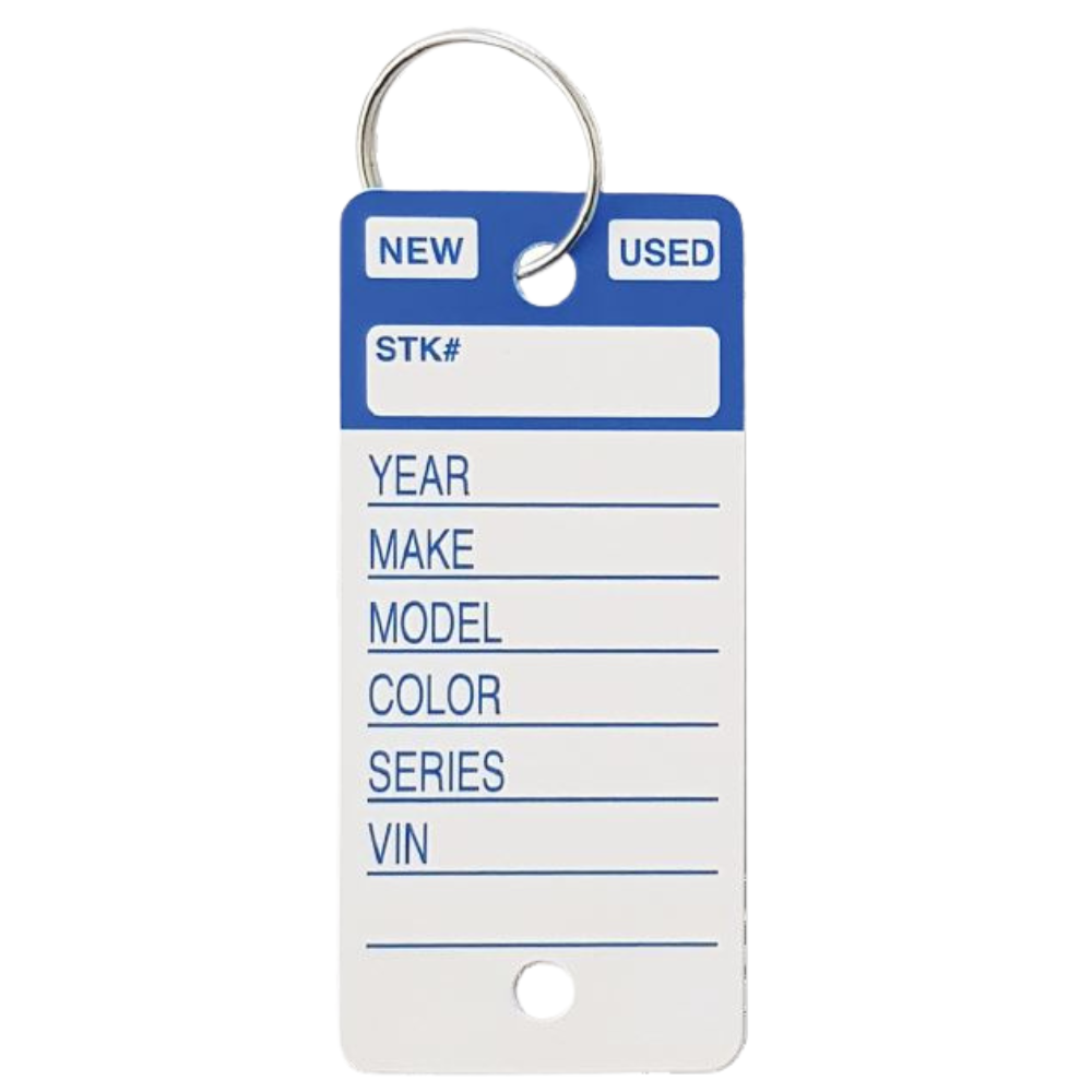 POLYKEY-BL - BLUE key tags - pack of 500 tags