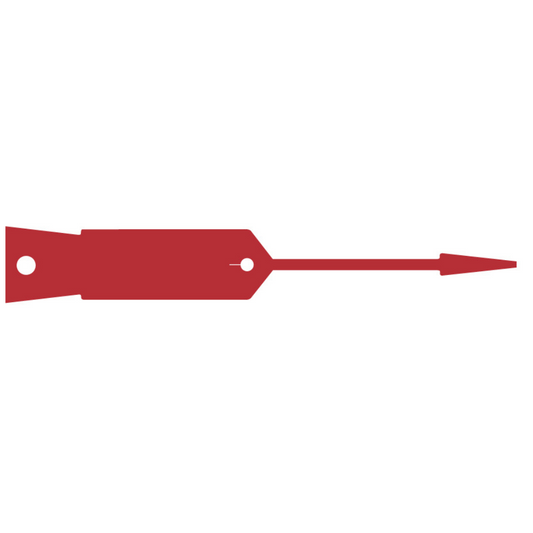 KRV98R - RED vinyl key tags - pack of 1000 tags