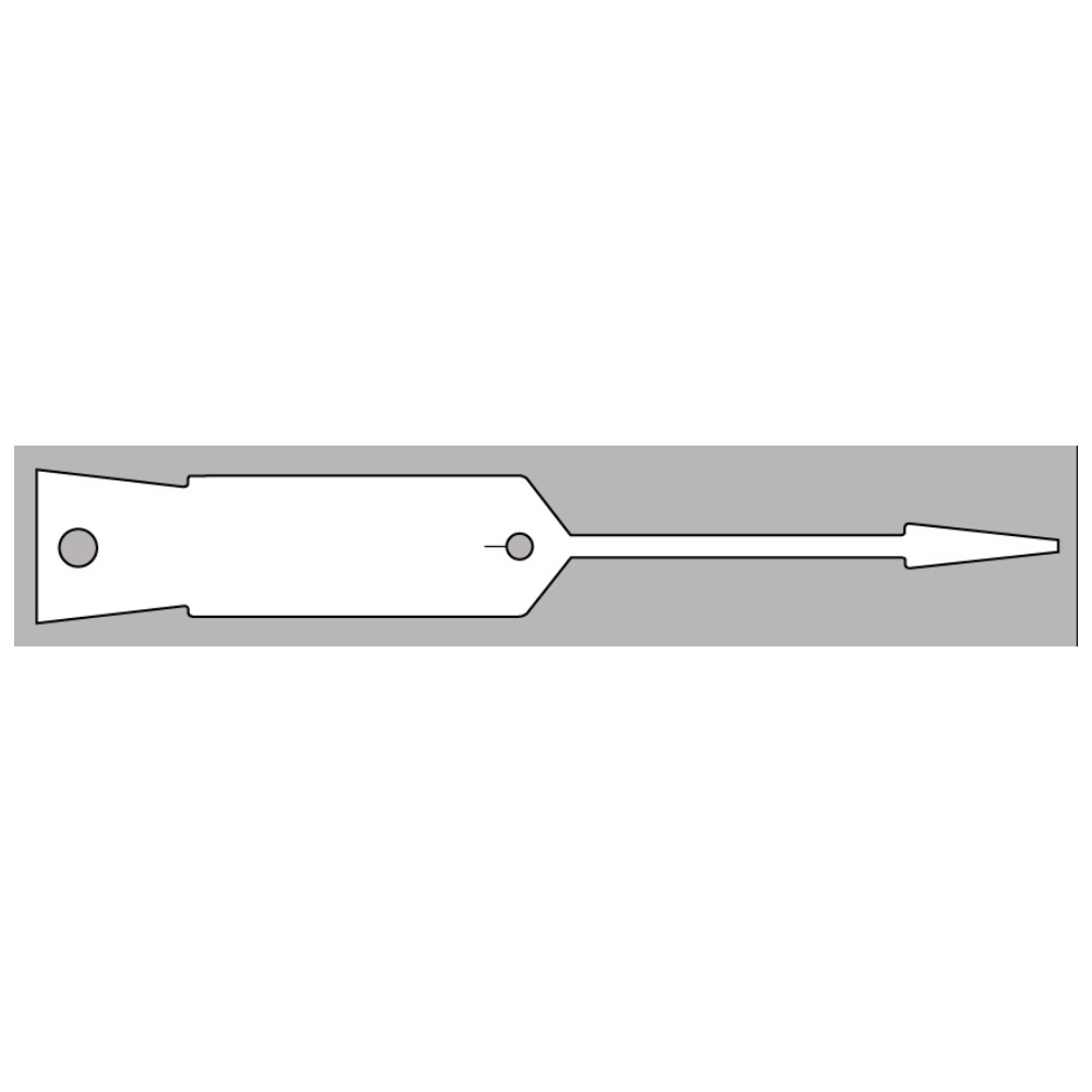KRV98W - WHITE vinyl key tags - pack of 1000 tags