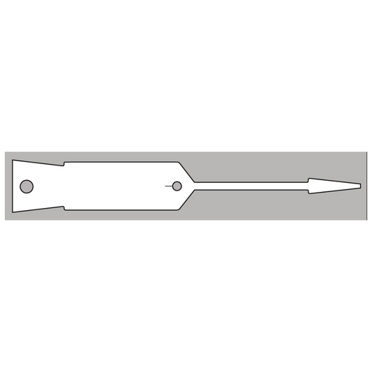 KRV98W - WHITE vinyl key tags - pack of 1000 tags