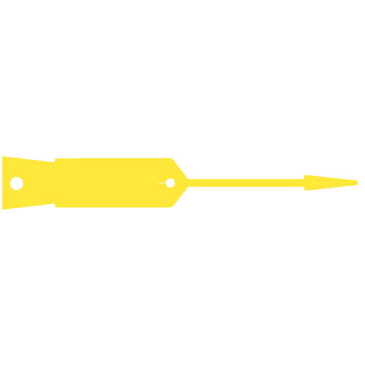 KRV98Y - YELLOW vinyl key tags - pack of 1000 tags