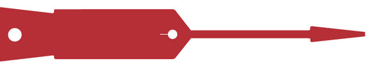 KRV98R - RED vinyl key tags - pack of 1000 tags