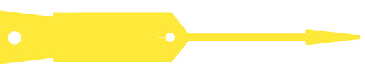 KRV98Y - YELLOW vinyl key tags - pack of 1000 tags